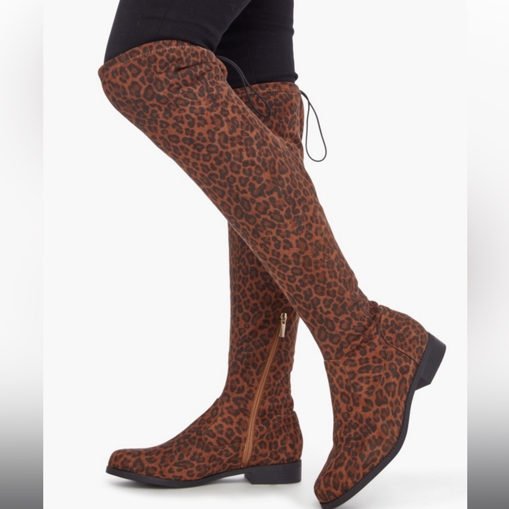 OTK Wide width leopard boot - Picture 6 of 8